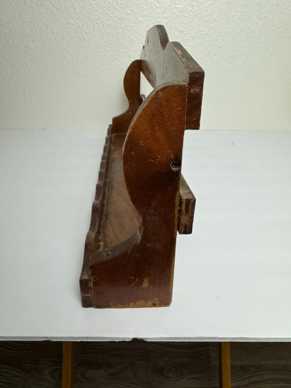 Vintage Wooden Shelf Spice Rack Display Shabby Chic Farmhouse Cottagecore
